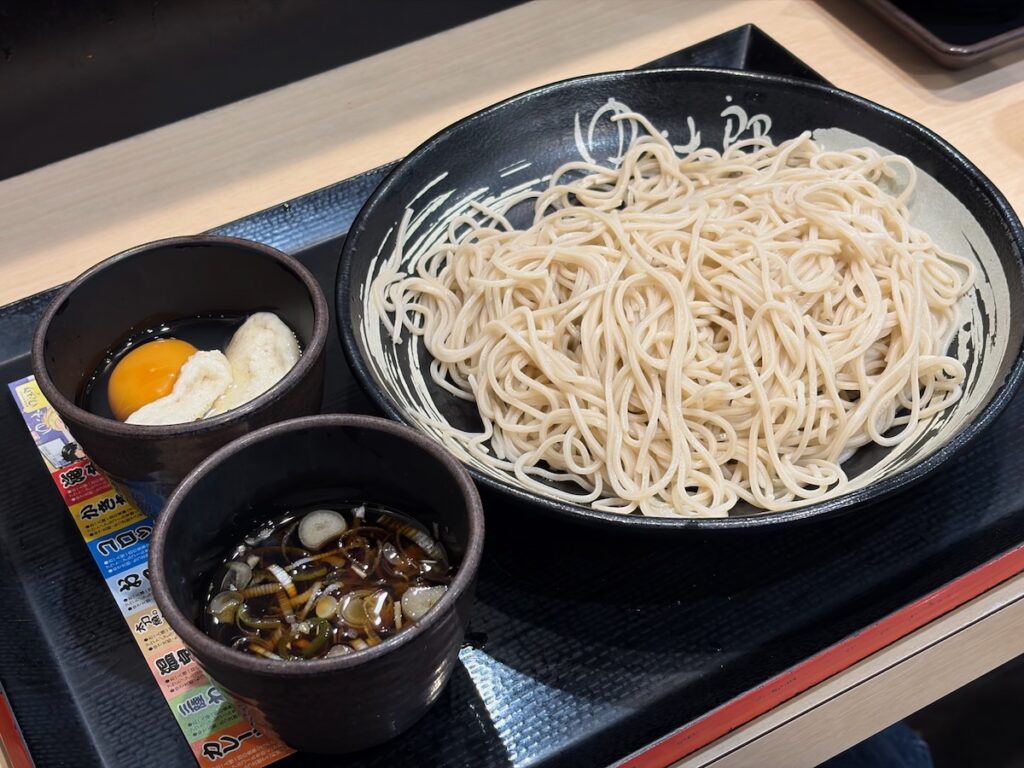 ゆで太郎もつ次郎環七西瑞江店の月見とろろそば