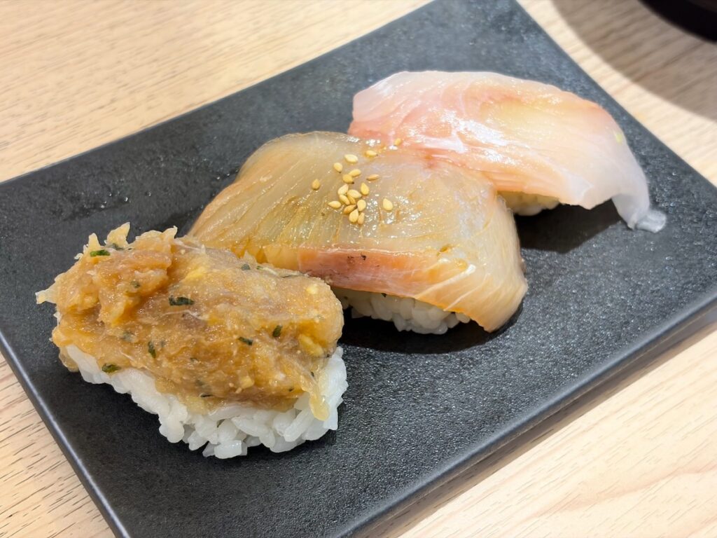 南房総やまと寿司篠崎店の南房総3貫