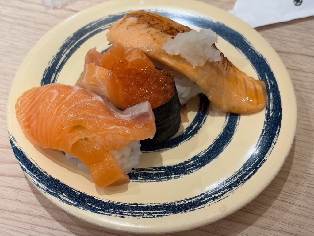 南房総やまと寿司篠崎店のサーモン食べ比べ