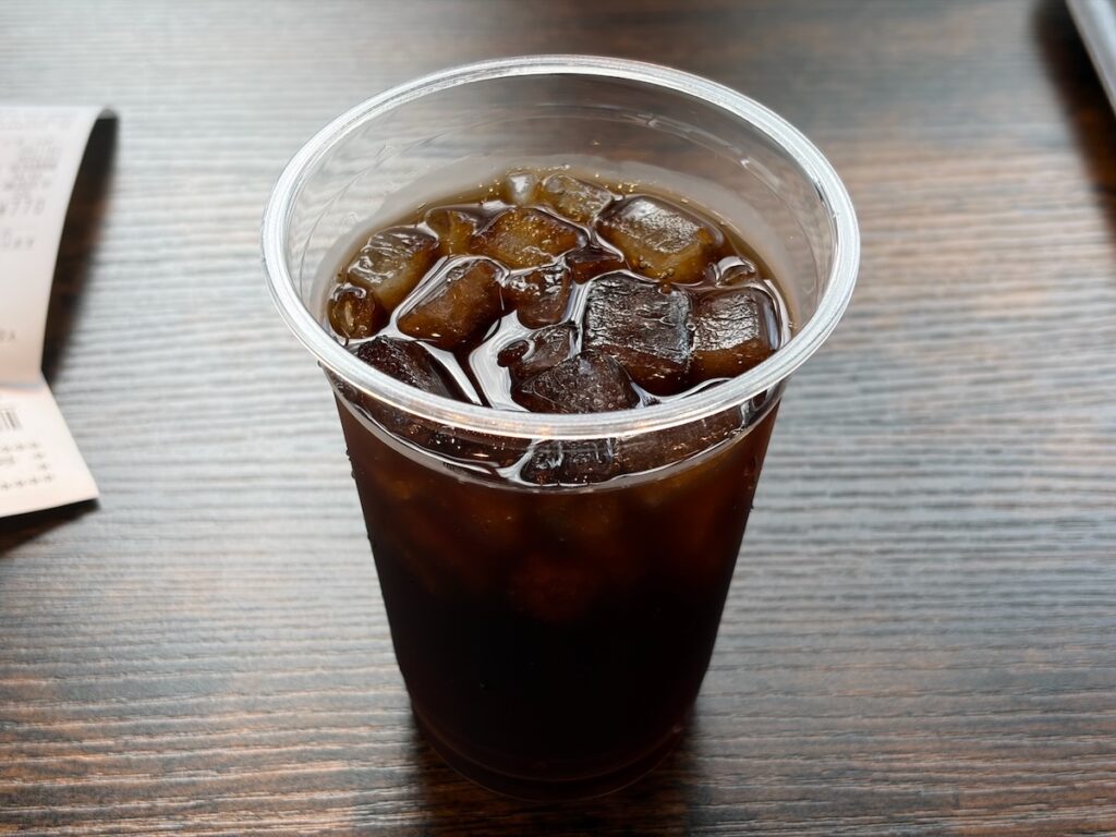 いちcafeのアイスコーヒー