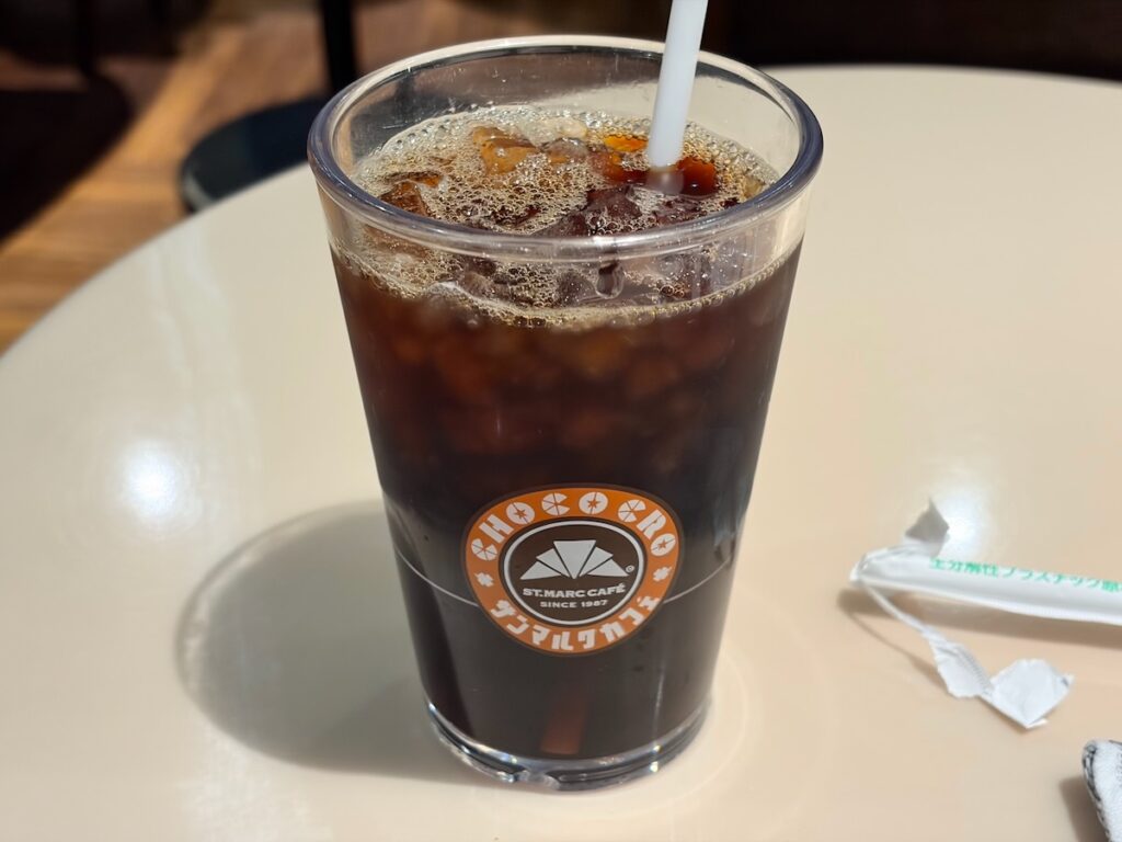 サンマルクカフェ瑞江駅前店のアイスアメリカンコーヒー