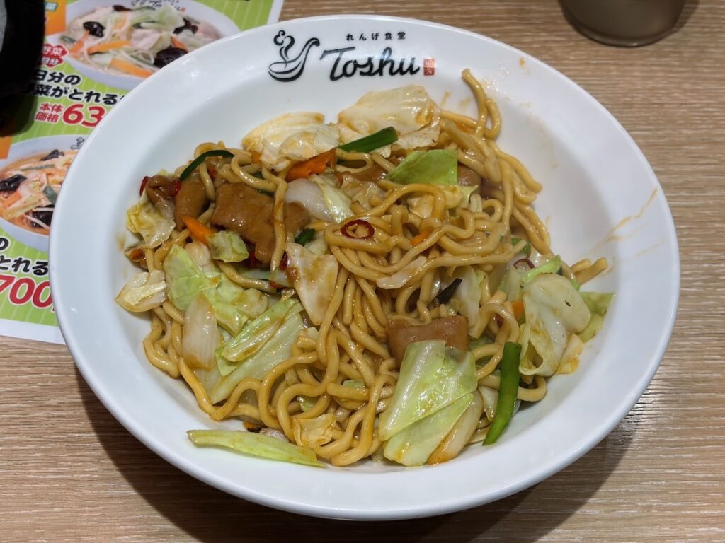れんげ食堂Toshu船堀店の牛もつ焼きラーメン