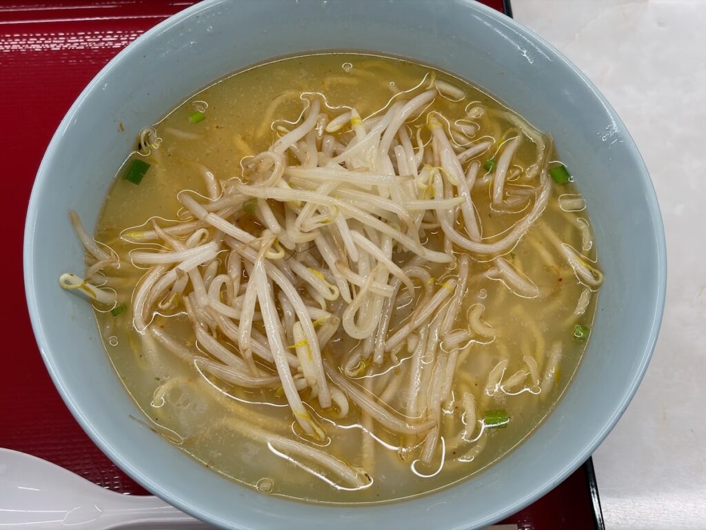 くるまやラーメン宇喜田店の岩塩ラーメン