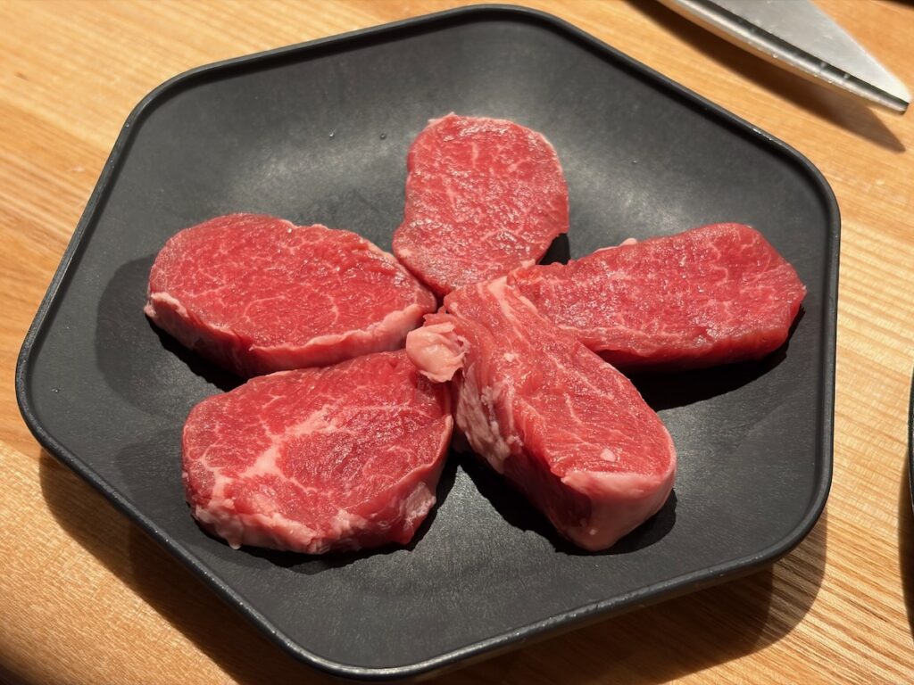 成吉思汗だるま東京本店のヒレ肉