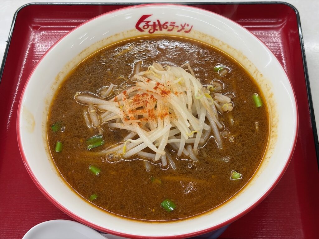 くるまやラーメン宇喜田店たいわんラーメン